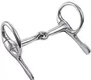 WEAVER LEATHER HORSE Driving BIT 5 INCH SNAFFLE MOUTH Stainless Steel