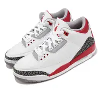 在飛比找PChome24h購物優惠-Nike Air Jordan 3 Retro 男鞋 白 紅