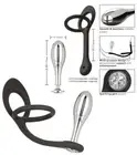 Double Cock Ring Delay Better Erection With Prostate Butt Plug