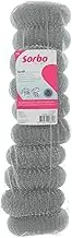 Sorbo RVS Metaalspons - Set of 10 Stainless Steel Scouring Pads 40g - Extra Strong & Durable - for Baked Pans, Baking Trays, Grill & Oven - Round Shape - Heavy Duty Cleaning