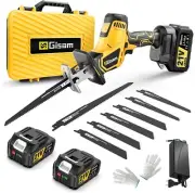 Cordless Reciprocating Saw -2X4.0Ah Batteries, Brushless Motor, 3500SPM Max, One