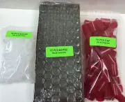 72 Bottles PLAIN 1/3 oz 10ml Clear Glass Roll on With RED Cap & Roller