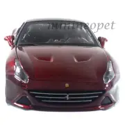 BBURAGO 18-26002 FERRARI CALIFORNIA T CLOSED TOP 1/24 DIECAST CAR DARK RED