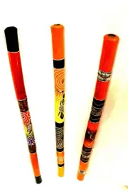 BAMBOO DIDGERIDOO AUSTRALIAN MUSICAL INSTRUMENT HAND PAINTED GIFT ANTI SNOR