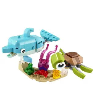 【LEGO 樂高】磚星球〡31128 創意三合一系列 海豚和烏龜 Dolphin and Turtle