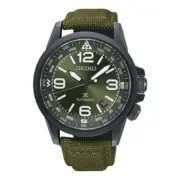 New Seiko Land ProspeX SRPC33K1 Nylon Strap Green Automatic Watch Compass SRPC33