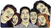 [Pinstant] Friends Selfie Chandler Bing Matthew Perry Comedy TV Show Joey Rachel Ross Monica Phoebe 1.5" Enamel Pin Badge, 1.5 Inches, Enamel, enamel