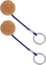 JUMPLAWN Buoyant Cork Keychain Floating Keychains for Boating Kayaking Fishing Surfing Water Sports Convenient Versatile Key Rings for Beach Pool Activities