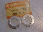 SUZUKI T350/305/250/T125/TC305/TM/RM/LT/GT/DS TRANS THRUST WASHERS (2) NOS!