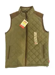 New With Tag Coleman Olive Green Quilted Zip Vest Men’s Size Medium