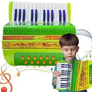 Accordion for Kids - Accordion Toy 6Bass 17Keys Button Accordion - Educational Toy Preschool Lightweight Musical Instrument for Beginners & Kids