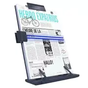 Desktop Document Book Stand Holder with 7 Easy Viewing Adjustable Black