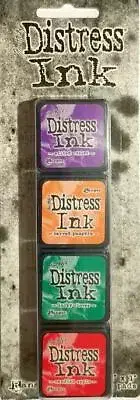 TIM HOLTZ DISTRESS MINI INK PADS KIT #15 ~4 COLOURS CODE TDPK46752-B7