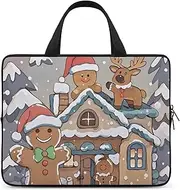 Laptop Case Sleeve Shockproof Computer Carrying Bag Gingerbread Small Home Laptop Bag Tote Lightweight Notebook Case Cover Traveling Briefcase Handle Bags for Travel Business 13inch