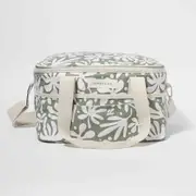 SUNNYLiFE Canvas Cooler Bag The Vacay Olive - Robins Kitchen