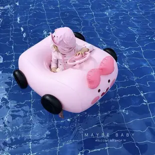 韓國ins兒童汽車游泳圈嬰兒卡通安全坐圈寶寶腋下救生浮圈1-3-6歲