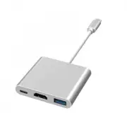 Generic 3 in 1 Multi-Port USB Type-C Hub with PD100W + USB 3.0 and HDMI 4K Port