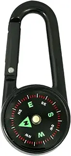 Clip on Compass for Hiking | Outdoor Clip On Keychain Compass,Backpack Accessory with Rotating for Mountaineering, Hiking, Camping, Exploration, Field Practice
