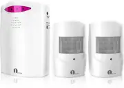 Driveway Alarm System Motion Wireless Home Security 1 Receiver 2 Sensors Outdoor