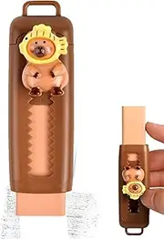 Cute Erasers for Kids - Retractable Pencil Erasers, Cute Cartoon Capybara Design, Push-Pull Rubber for School, Art Supplies, Drawing, Kids Stationery, Classroom Rewards and Prizes