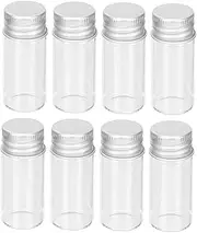 Outanaya 10Pcs Medical Grade Essential Oil Vials Mini Glass Bottles with Caps Convenient Sealed Dispenser for Makeup Supplies and Cosmetic Use