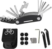 Cycling Patch Repair Kit - Rust-Proof Cycle Wrench Set - Multifunctional Repairing Accessories, Chain Maintain Supplies for Outdoor