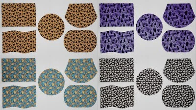 Halloween Placemats (5 Shapes & 4 Patterns Available)
