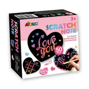 Avenir Scratch Kids/Childrens Notes Books Display x 12 Love & Square 3y+