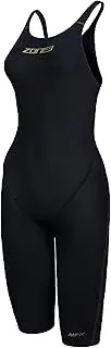 [ZONE3] Women's MF-X Performance Gold FINA Approved Swim Kneeskin, Black