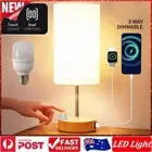 Bedside Lamp Touch Control Table Lamp with USB A Charging Ports 3-Way Dimmable