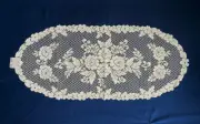 Lace Table Runner Ecru 13" x 36" Victorian Rose Dining Room Livingroom Bedroom