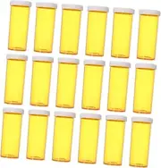 ZUNOXAZ 25pcs Portable Pill Case Reusable Travel Pill Vials Caps for Easy Storage Compact Medicine Organizer for Purses Leakproof and for Travel Convenience