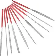 Mini Diamond Needle Files 6pc Set for Metal Glass Craft Precision Sharpening Tools for Jewelry Making Woodworking