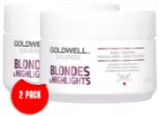 Goldwell Dualsenses Blondes&Highlights Treatment Masque Smooth 60sec 2 pack