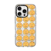 iPhone 16 Pro Clear Case MagSafe Compatible beige food makes me say yum yum