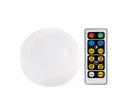 L31 1PCS 2-color Ice Hockey Light White/Warm Light Infrared Remote Control Dimming Timer Night Light Pat Closet Light