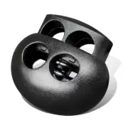 10 Pcs Double Hole Plastic Cord Lock End Toggle Spring Stopper for Drawstring