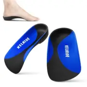 3/4 High Arch Support Plantar Fasciitis Insoles - Orthotics Inserts with Deep...