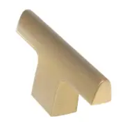 Amerock Riva Golden Champagne 2 1/2" T-Bar Smooth Cabinet Knob BP55361-BBZ