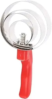 Horse Curry Comb, 4 Circles Double Sided Reversible Stainless Steel Horse Curry Comb Horse Brush with Soft Grip for Grooming