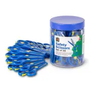 Educational Colours Blunt Nosed Safety Scissors Steel Blades 134mm 20 Tub