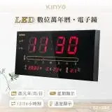 在飛比找遠傳friDay購物優惠-KINYO USB插電式LED數位萬年曆電子鐘 (TD-29