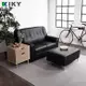 【KIKY】台灣製歐式皮爾2人座懶人皮沙發組(2人座+方塊腳椅)