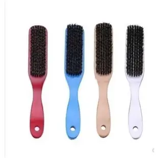 Wood Handle Hair Brush Hard Boar Bristle Combs For Men Women