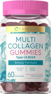 Carlyle Collagen Gummies | 60 Count | Multi Collagen Complex | Beauty Formula Su