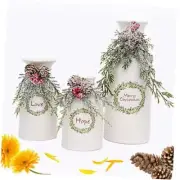 Christmas vase Christmas Decor Artificial Christmas Vase Set of 3 Home Decor