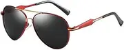 [HAOMAO] Uv400 Gradient Driving Pilot Polarized Sunglasses For Men And Women Stainless Steel Frame