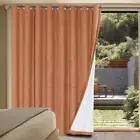 Linen Blackout Curtains Durable Thick Textured Linen Look 100% Blackout Patio..