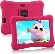 PRITOM 7 inch Kids Tablet | Quad Core Android 13, 32 GB ROM | Pink