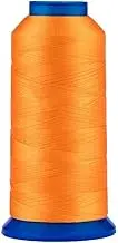 [1500Yards / 30 Colors Available] UV Resistant High Strength Polyester Thread #69 T70 Size 210D/3 for Upholstery, Outdoor Market, Drapery, Beading, Purses, Leather (Orange)